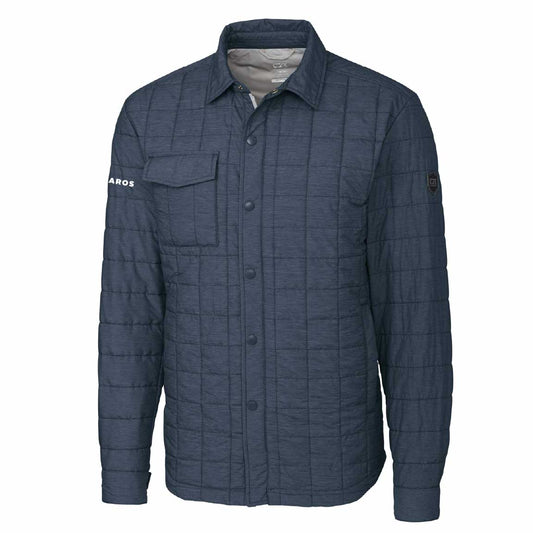 Men's Cutter & Buck Rainier Insulated Quilted Shirt Jacket, Big & Tall